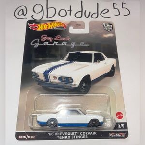 Hot Wheels 2022 Premium '66 Chevrolet Corvair Yenko Jay Leno's Garage